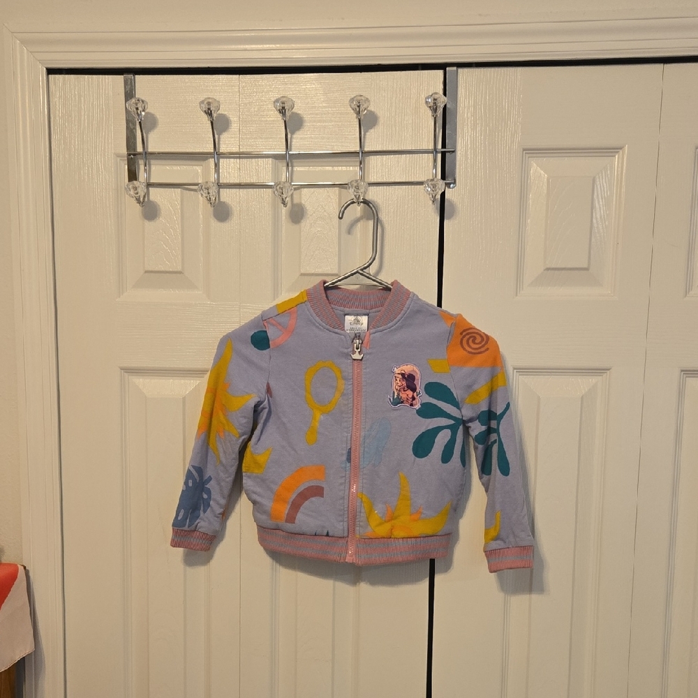 Disney Kids Puffer Jacket - Purple and Pink